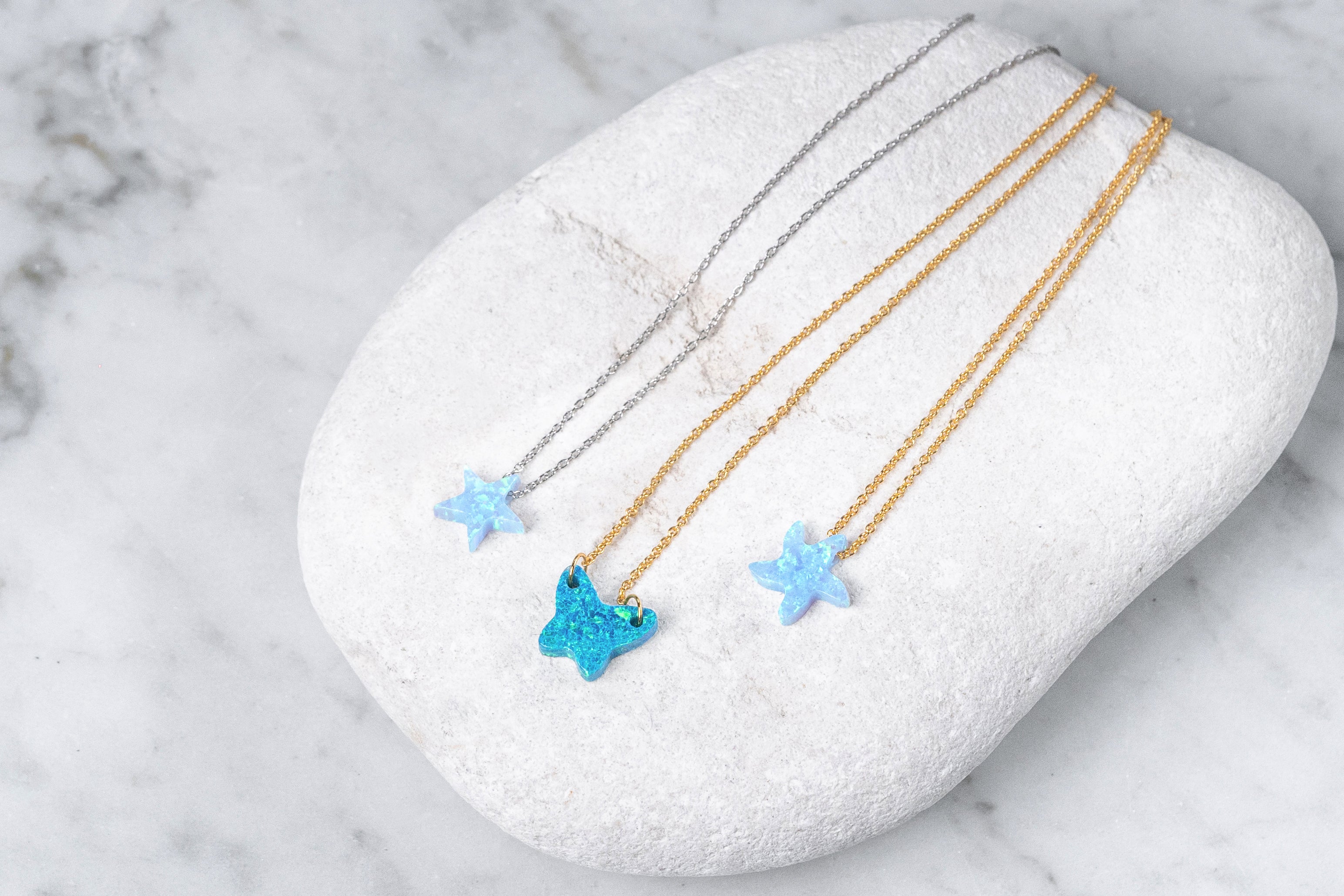 Butterfly Opal 18K Plated Gold Chain