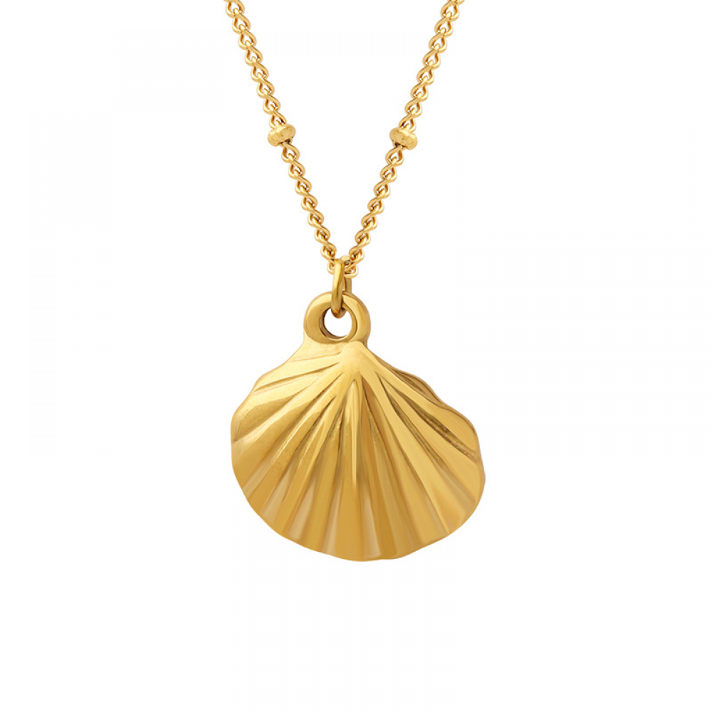 Shell Shape Pendant Necklace 18k Gold Plated Necklace